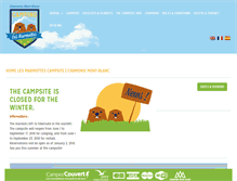 Tablet Screenshot of camping-lesmarmottes.com
